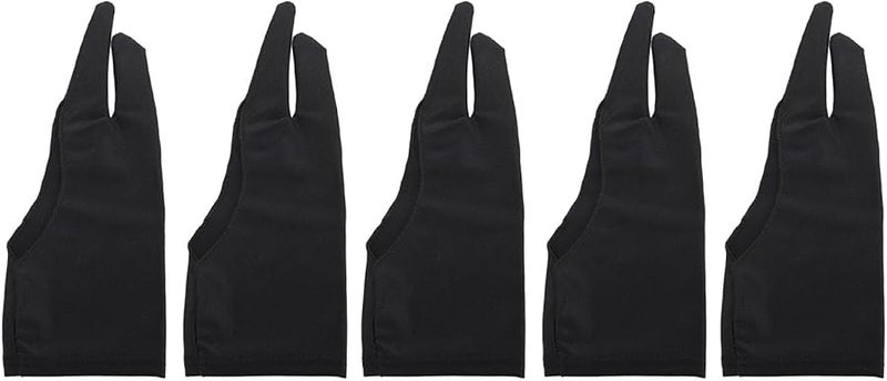Artist Drawing Glove Smooth Elasticity Graphic Tablet Glove Size L 5 Pack Black - Image 5